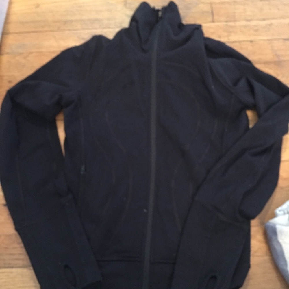 Lulú lemon black spandex zip up